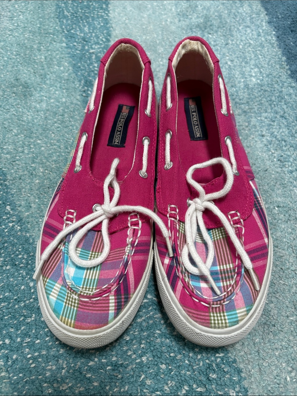 US Polo Assn Stacy Boat Shoes, Sz 8
